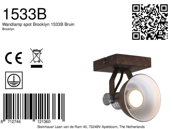 Industrielle Spot Brooklyn Braun – Bild 9