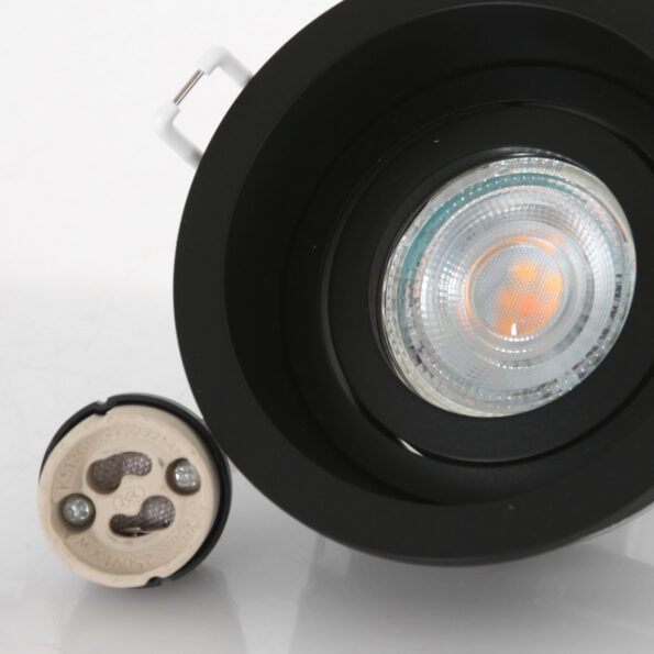 Industrielle Spot Pelite Spot Schwarz Ø 10 Cm – Bild 4