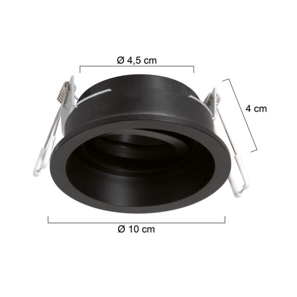 Industrielle Spot Pelite Spot Schwarz Ø 10 Cm – Bild 6