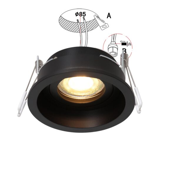 Industrielle Spot Pelite Spot Schwarz Ø 10 Cm – Bild 8