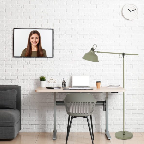 Industrielle Stehlampe Nove Grün – Bild 3
