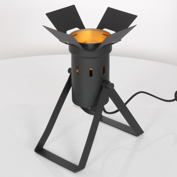 Industrielle Tischlampe Carree Schwarz – Bild 12