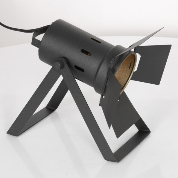 Industrielle Tischlampe Carree Schwarz – Bild 9