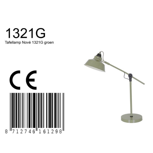 Industrielle Tischlampe Nove Grün Ø 18 Cm – Bild 8