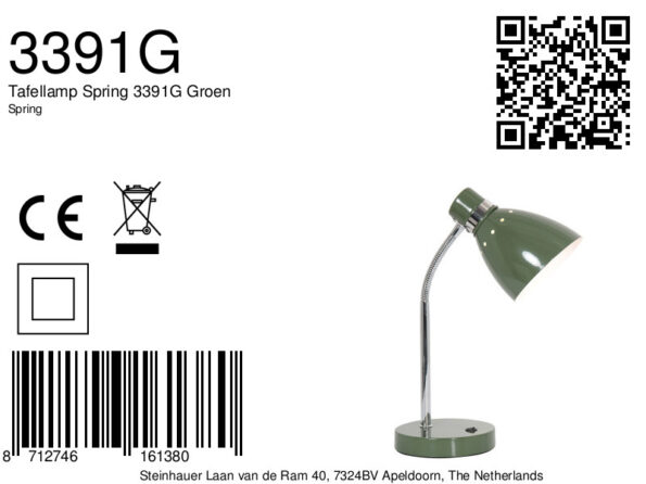 Industrielle Tischlampe Spring Grün Ø 14 Cm – Bild 7