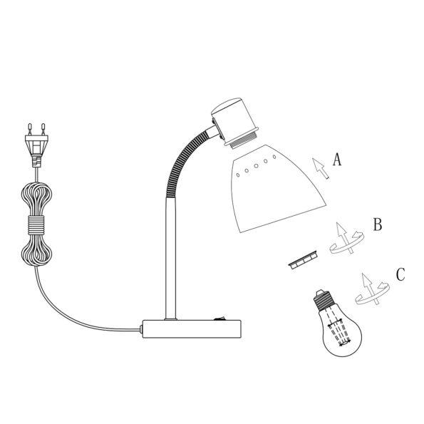 Industrielle Tischlampe Spring Grün Ø 14 Cm – Bild 8
