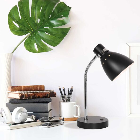 Industrielle Tischlampe Spring Schwarz Ø 14 Cm – Bild 3