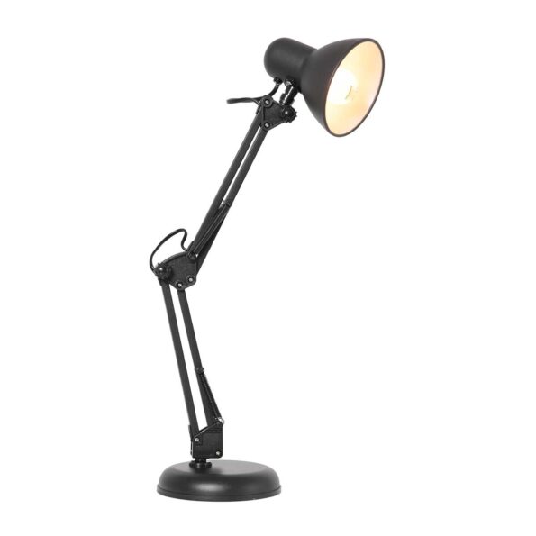 Industrielle Tischlampe Study Schwarz – Bild 2