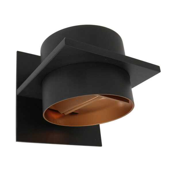 Industrielle Wandleuchte Muro Schwarz – Bild 2