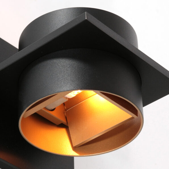 Industrielle Wandleuchte Muro Schwarz – Bild 5