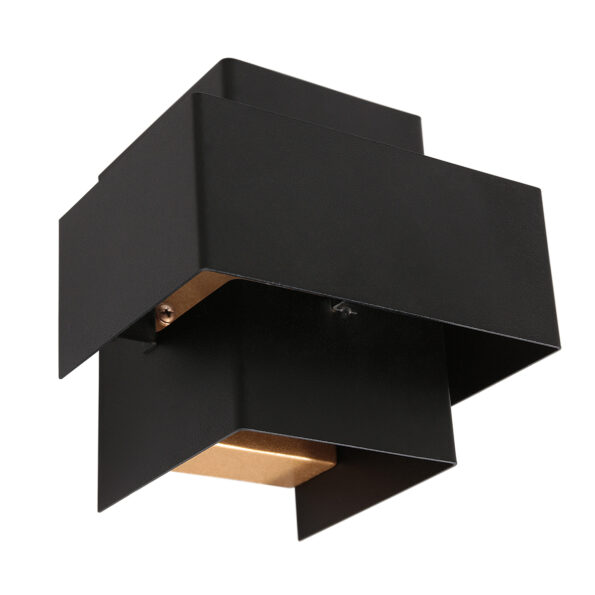 Industrielle Wandleuchte Muro Schwarz – Bild 2