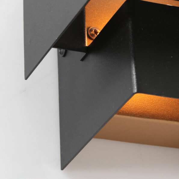 Industrielle Wandleuchte Muro Schwarz – Bild 3