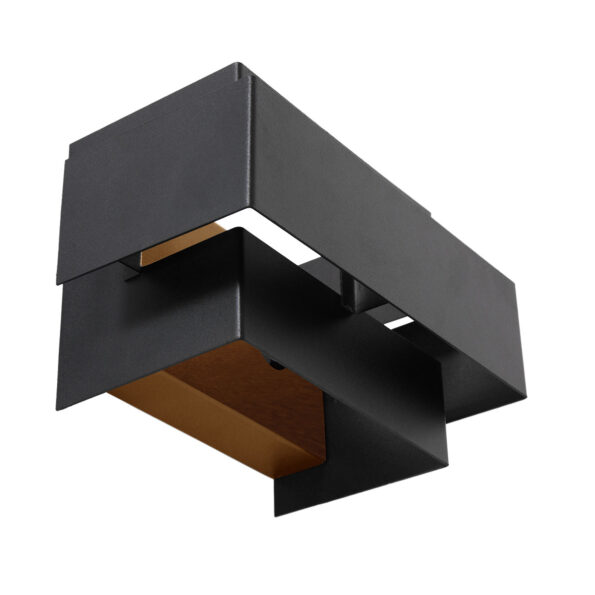 Industrielle Wandleuchte Muro Schwarz – Bild 2