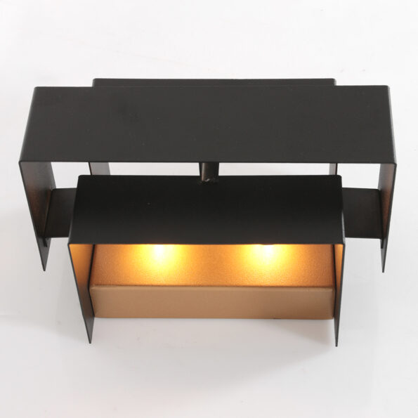 Industrielle Wandleuchte Muro Schwarz – Bild 12
