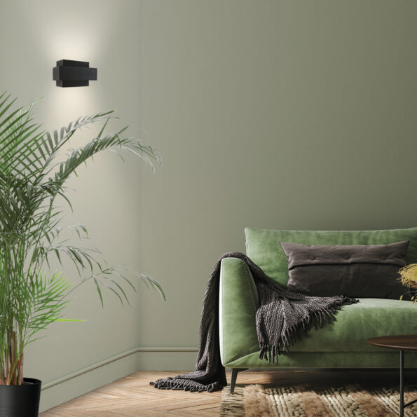Industrielle Wandleuchte Muro Schwarz – Bild 3