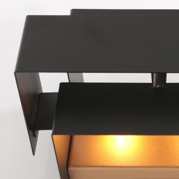 Industrielle Wandleuchte Muro Schwarz – Bild 5