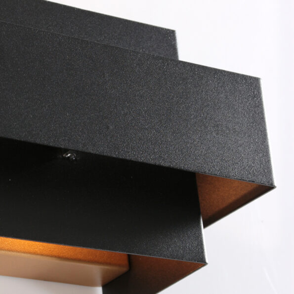 Industrielle Wandleuchte Muro Schwarz – Bild 6