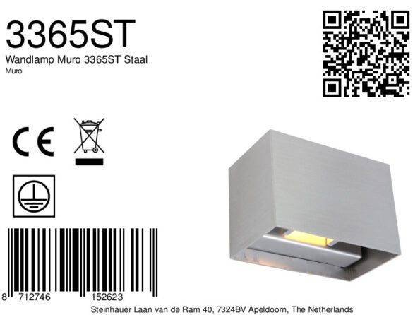 Industrielle Wandleuchte Muro Stahl – Bild 7