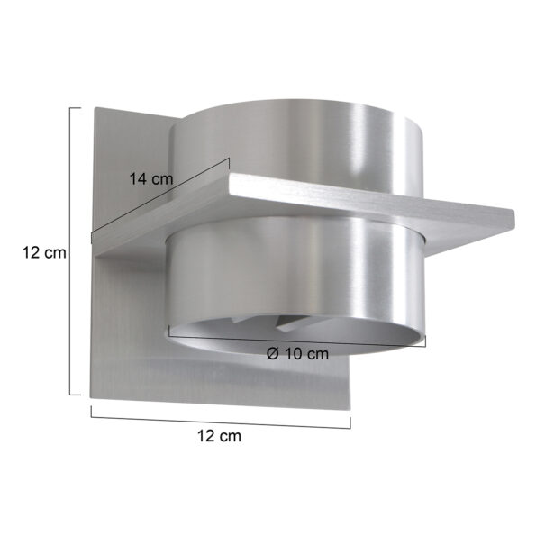 Industrielle Wandleuchte Muro Stahl – Bild 6