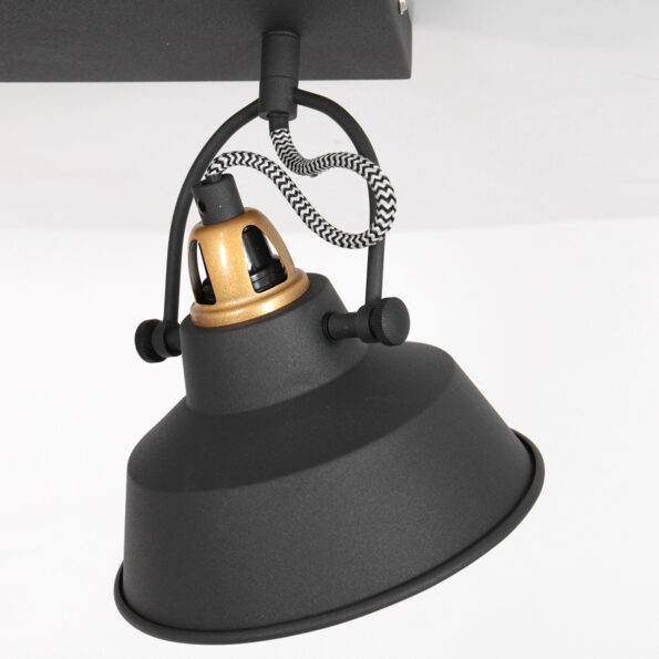 Industrielle Wandleuchte Nove Schwarz – Bild 14