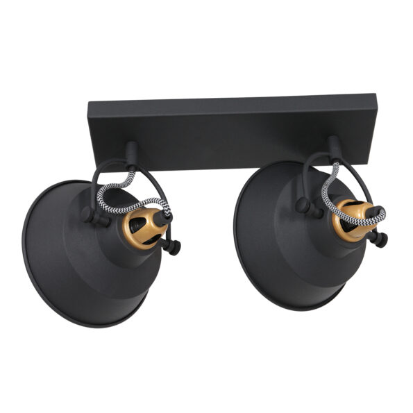 Industrielle Wandleuchte Nove Schwarz – Bild 15