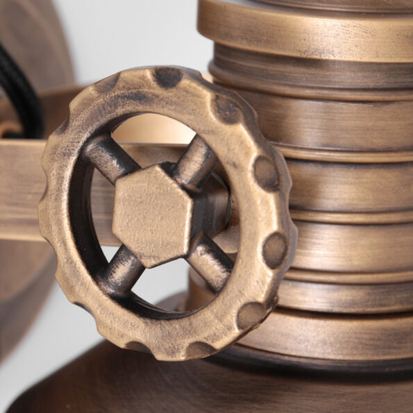 Industrielle Wandleuchte Sprocket Bronze – Bild 13