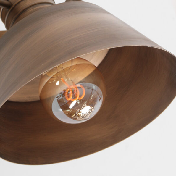 Industrielle Wandleuchte Sprocket Bronze – Bild 5