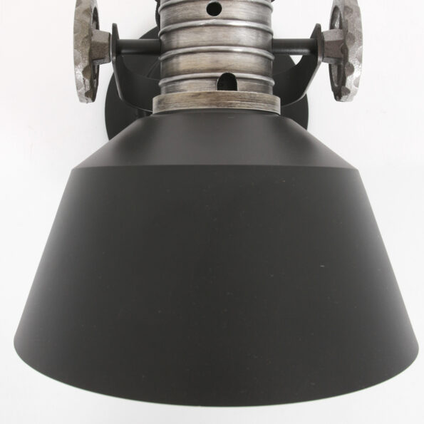 Industrielle Wandleuchte Sprocket Schwarz – Bild 11