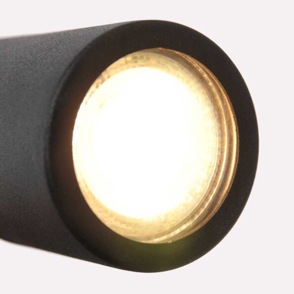 Industrielle Wandleuchte Upround Schwarz – Bild 4