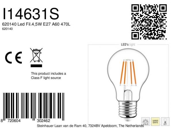 LED 5W Glühbirne (E27) warmes Licht – Bild 4