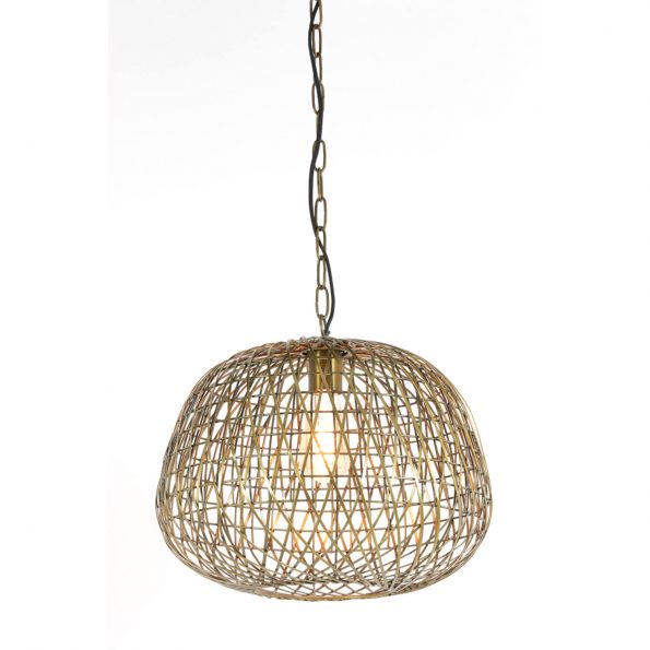 Industrielle Pendelleuchte Alwina Bronze – Bild 4