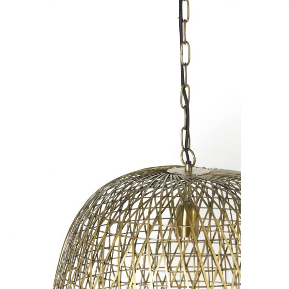 Industrielle Pendelleuchte Alwina Gold – Bild 6