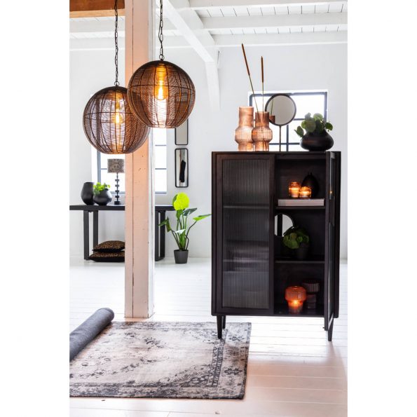 Industrielle Pendelleuchte Amarah Schwarz – Bild 5