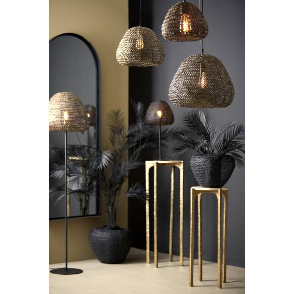 Industrielle Pendelleuchte Finou Gold – Bild 3