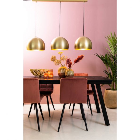 Industrielle Pendelleuchte Jaicey Gold – Bild 5