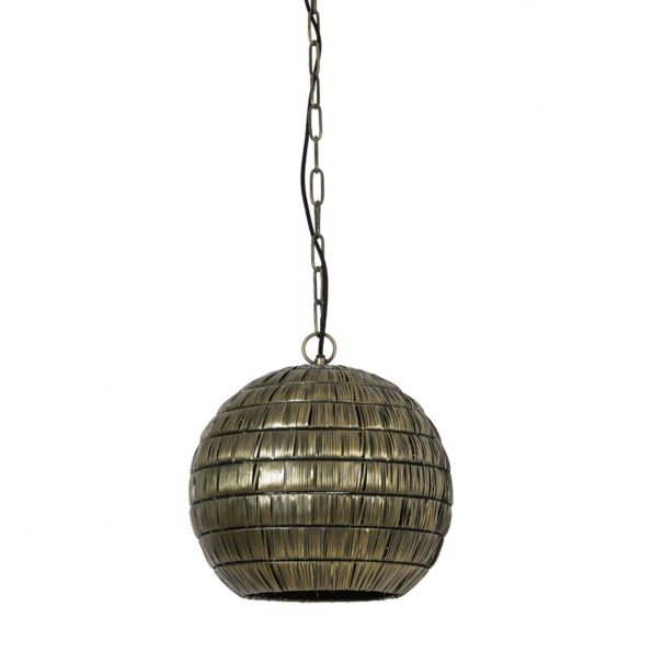 Industrielle Pendelleuchte Kymora Gold – Bild 2