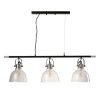 Industrielle Pendelleuchte Magali Rauchglas