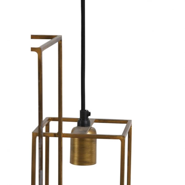 Industrielle Pendelleuchte Marley Gold – Bild 4
