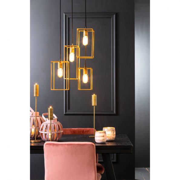 Industrielle Pendelleuchte Marley Gold – Bild 5