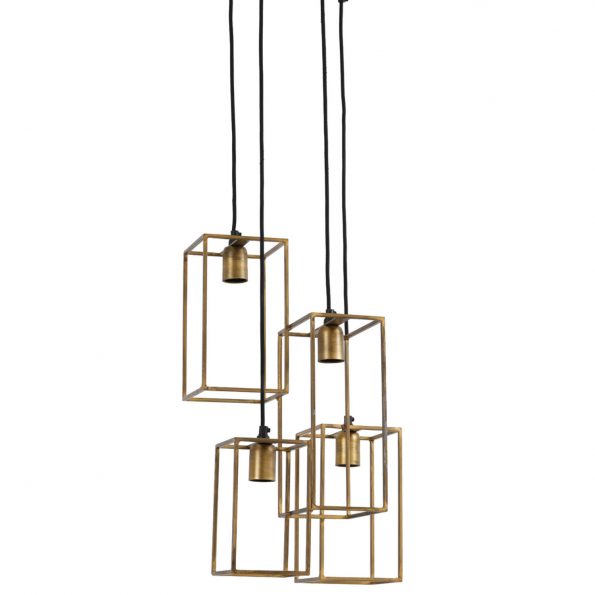 Industrielle Pendelleuchte Marley Gold – Bild 6