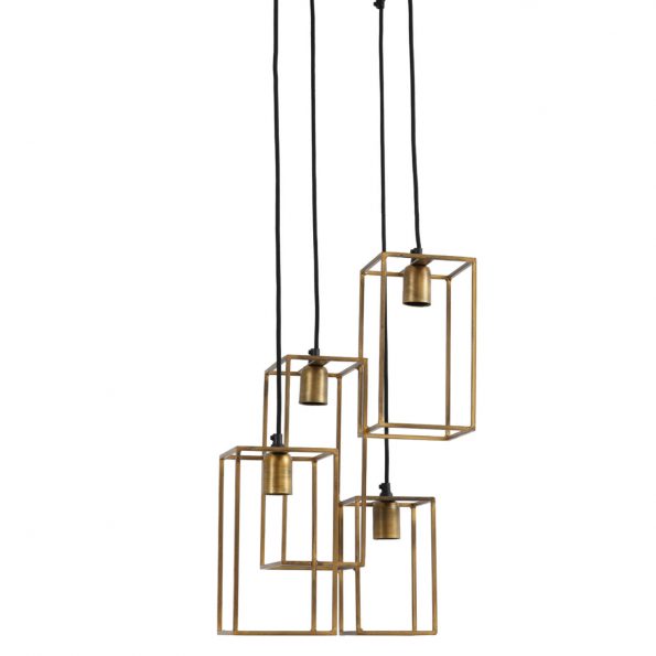 Industrielle Pendelleuchte Marley Gold – Bild 7