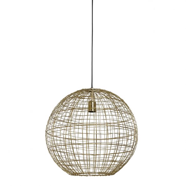Industrielle Pendelleuchte Mirana Gold – Bild 2