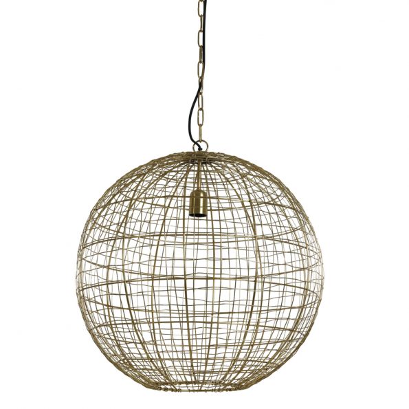 Industrielle Pendelleuchte Mirana Gold – Bild 2