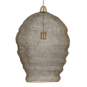 Industrielle Pendelleuchte Nikki Beige