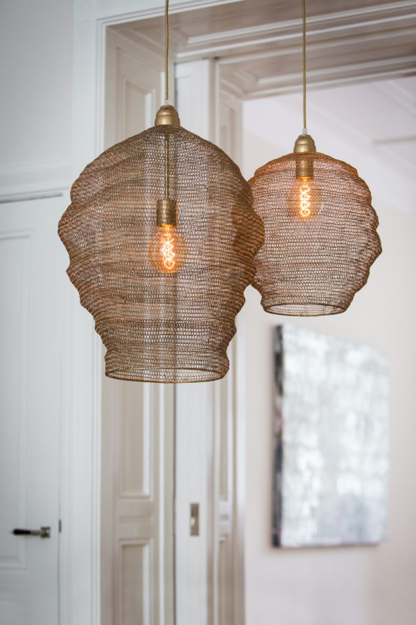 Industrielle Pendelleuchte Nikki Beige – Bild 5