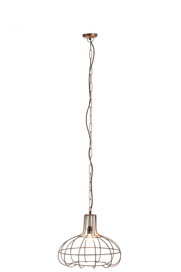 Industrielle Pendelleuchte Pear Poly Kupferne – Bild 3