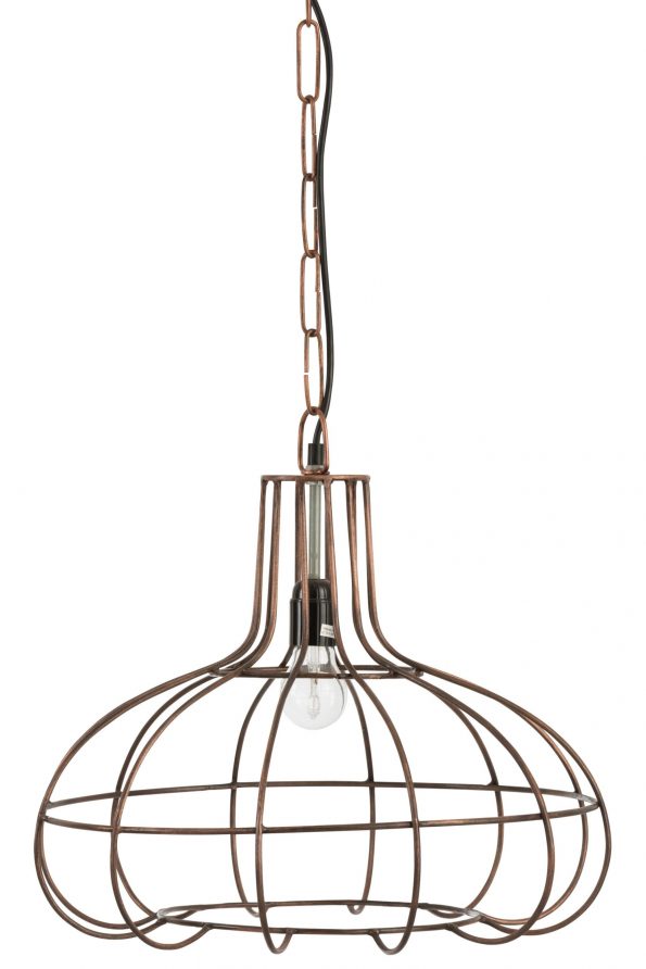 Industrielle Pendelleuchte Pear Poly Kupferne – Bild 5