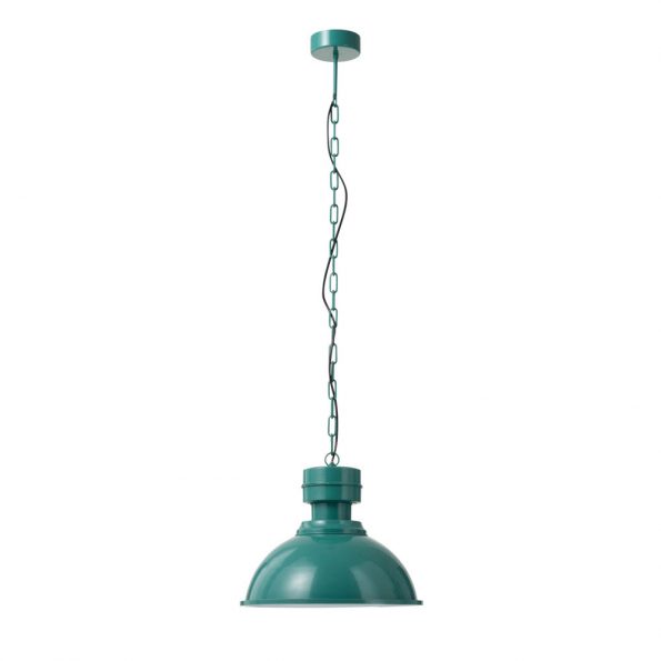 Industrielle Pendelleuchte Phoebe Blau – Bild 2