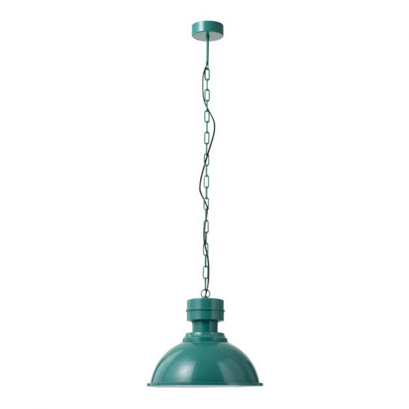 Industrielle Pendelleuchte Phoebe Blau