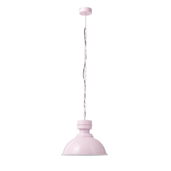 Industrielle Pendelleuchte Phoebe Rosa – Bild 2